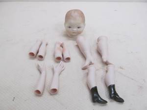 Porcelain doll parts