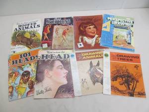 Vintage drawing books