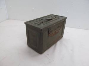 Vintage military ammo box