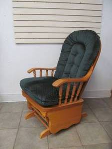 Oak glider rocker