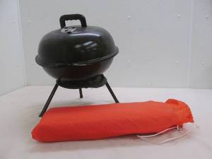 Charcoal grill, tent