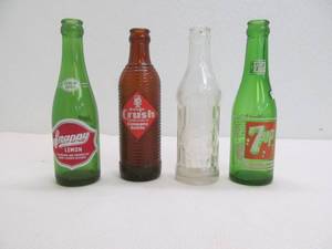 vintage glass soda bottles