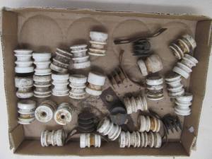 Vintage fence insulators