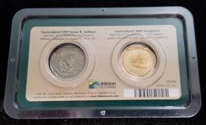 2 US DOLLARS 1999 SBA 2000 SACAJAWEA UNC SEALED