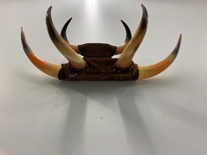lot 36 image: Upcycled Horn Wall Shelf