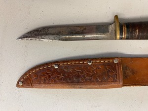lot 92 image: Western Knife with Sheath