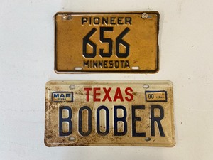 lot 75 image: Collection of Vintage License Plates