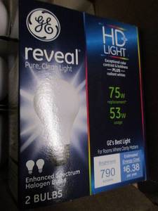 lot 130 image: GE Light Bulbs