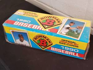 lot 2 image: 1990 Bowman Baseball Card Factory Sealed Set