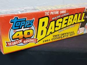 lot 3 image: 1991 Topps Baseball Card Factory Sealed Set