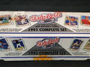 lot 32 image: 1991 Upper Deck Baseball Card Factory Sealed Set.