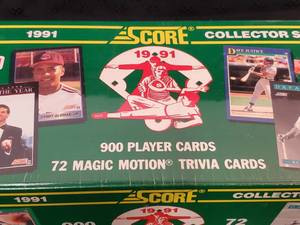 lot 35 image: 1991 Score Baseball Card Factory Sealed Set