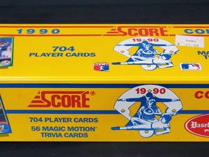 lot 40 image: 1990 Score Baseball Card Factory Sealed Set.