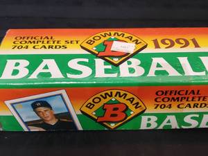 lot 41 image: 1991 Bowman Baseball Card Factory Sealed Set