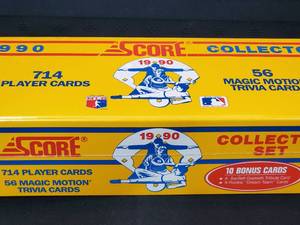 lot 49 image: 1990 Score Baseball Card Factory Sealed Set.