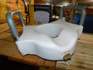 lot 151 image: Vive Raise Toilet Seat with Padded Handles