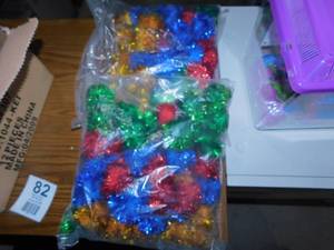 lot 81 image: 2 New Bags of Shiny Cat Toys (Balls)