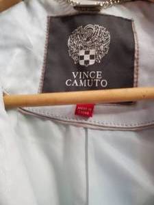 lot 40 image: Vince Camuto Leather Coat (High End)