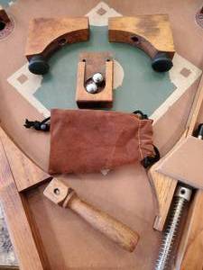 lot 47 image: Old Century All wood Construction Classic Baseball Pinball Style Baseball Game 1950s