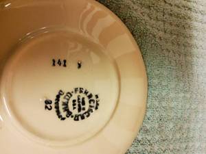 lot 71 image: Tea cup saucer set.