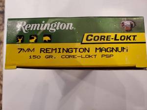 lot 54 image: 7MM Centerfire Rifle Cartridges 150 Grain