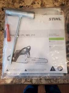 lot 1 image: Stihl MS 171 Chain SawOwners Manual & Wrench