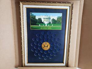 lot 34 image: Commemorative Dollars Display Piece