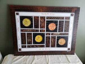 lot 42 image: Canvas Painted Wall Art Painting