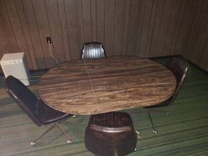 lot 73 image: Vintage Table and Chairs
