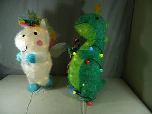 2 New Light Up Holiday Decorations