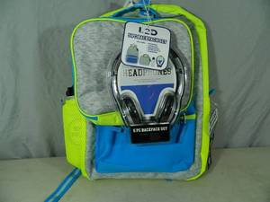 New 5 Piece Backpack Set