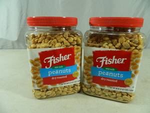 4 lbs 8 oz of Fisher Peanuts