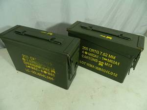 Pair of 30 Cal. US Military Ammo Cans