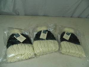 3 New Hand Knit Hats