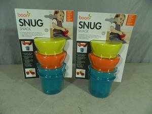 2 New Boon Snug Snack Cup Sets
