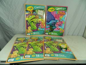 5 New Giant Coloring Book and Crayons