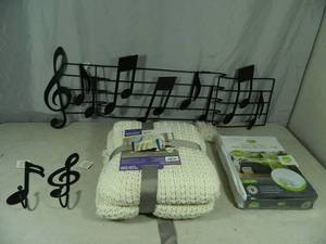 Music Decor, New Throw, and New Mattress Protector