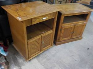 lot 41 image: 2 wood cabinets...