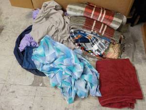 lot 55 image: Throws, Sheets and Towels...