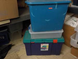 lot 61 image: 3 Storage Tubs and Covers...