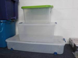 lot 64 image: 3 Storage Tubs and Covers...