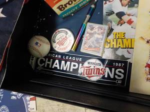 lot 71 image: Suit Case, Racing Prints, Twins Mem...