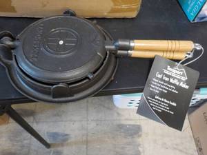 lot 108 image: Cast Iron Texsport Waffle Maker...