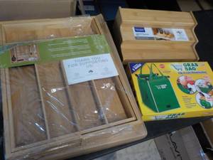 lot 109 image: Bamboo Kitchen Drawer Organizer Cab...