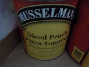 lot 219 image: 7.2 lb. Can Musselmans Diced Peach...