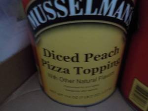 lot 220 image: 7.2 lb. Can Musselmans Diced Peach...