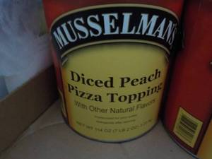 lot 221 image: 7.2 lb. Can Musselmans Diced Peach...