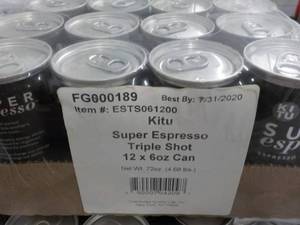 lot 248 image: 12 - 6 oz Cans Kitu Super Expresso ...