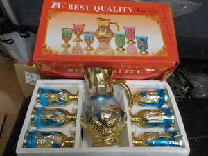 lot 282 image: 7 Piece Pitcher and Glass Set...