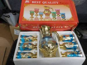lot 283 image: 7 Piece Pitcher and Glass Set...